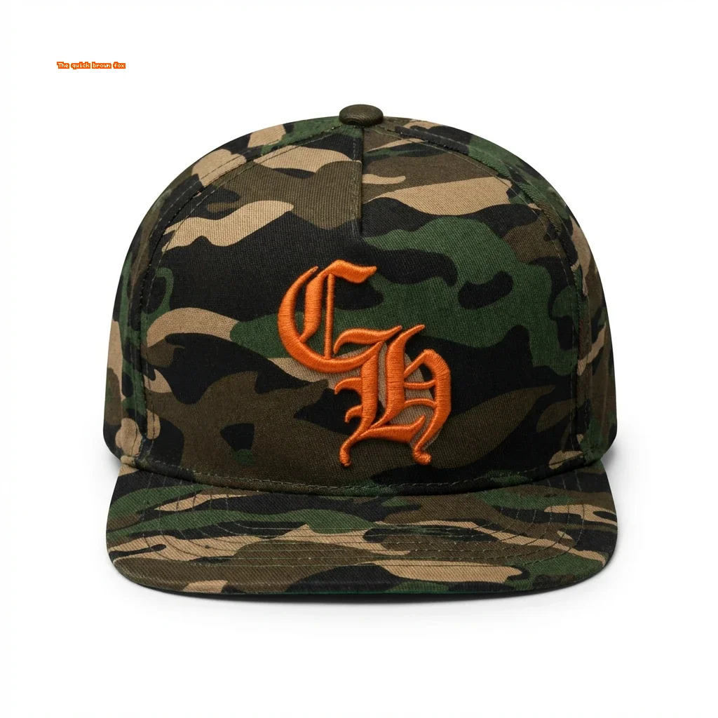 Chrome Hearts Camouflage Trendy Baseball Cap