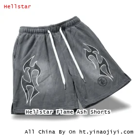 Hellstar Flame Ash Shorts