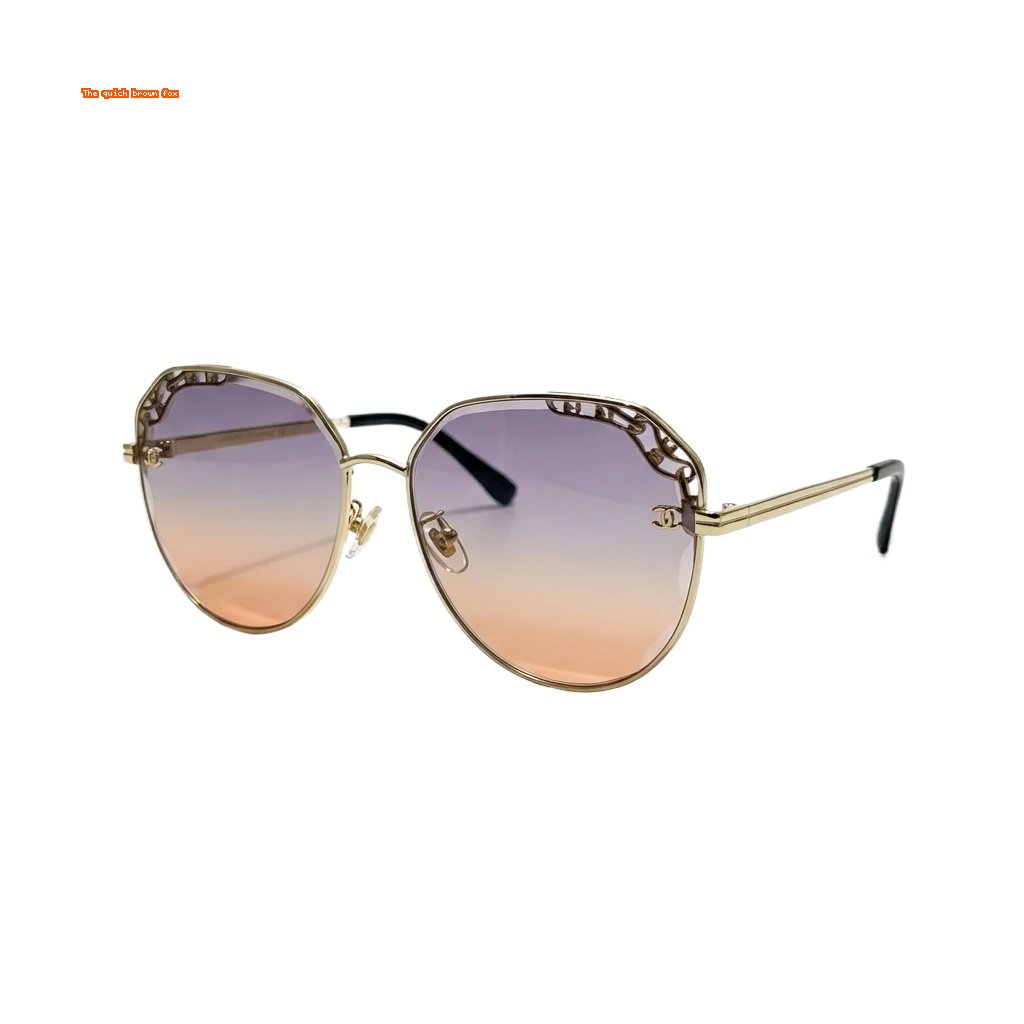 Chanel metallic gradient sunglasses