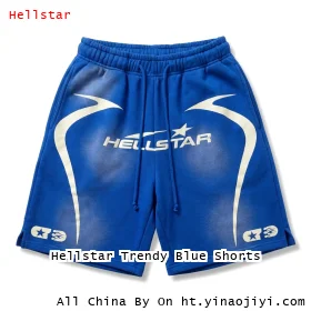 Hellstar Trendy Blue Shorts
