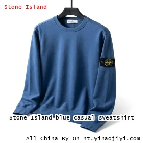 Stone Island blue casual sweatshirt