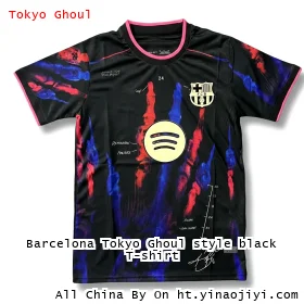 Barcelona Tokyo Ghoul style black T-shirt