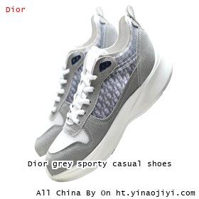 Dior grey sporty casual shoes