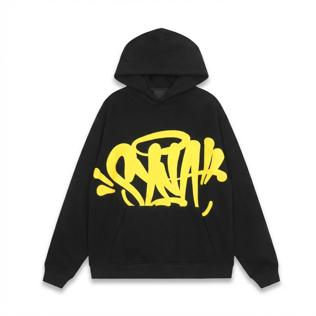 SynaWorld Graffiti Style Black Hoodie