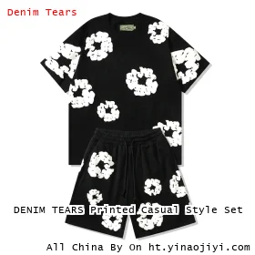 DENIM TEARS Printed Casual Style Set
