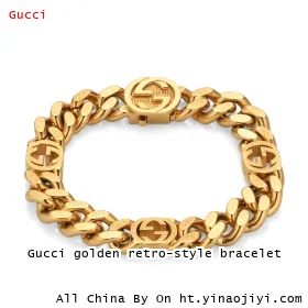 Gucci golden retro-style bracelet
