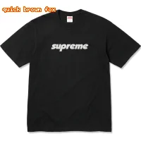 Supreme basic simple black T-shirt