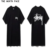 Stussy graffiti-style black T-shirt