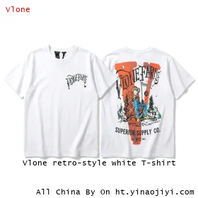 Vlone retro-style white T-shirt