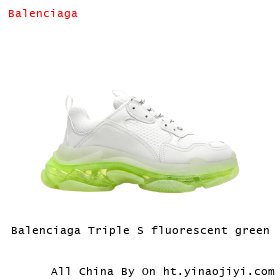 Balenciaga Triple S fluorescent green