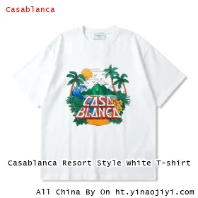 Casablanca Resort Style White T-shirt