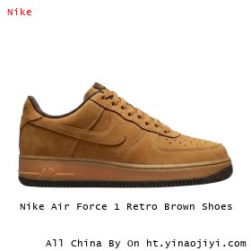 Nike Air Force 1 Retro Brown Shoes