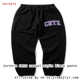Corteiz CRTZ casual style black pants