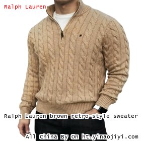 Ralph Lauren brown retro-style sweater
