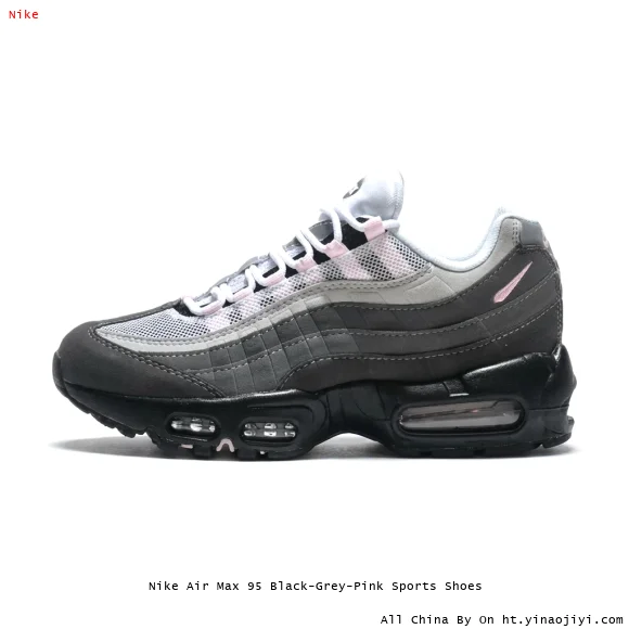 Nike Air Max 95 Black-Grey-Pink Sports Shoes