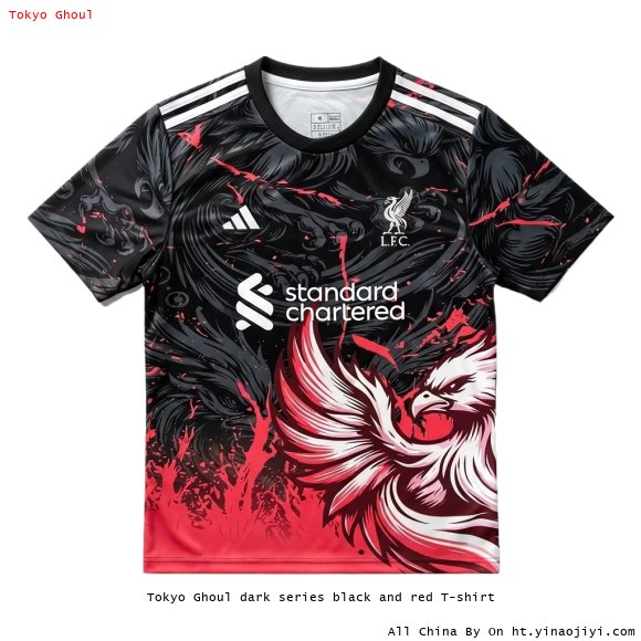 Tokyo Ghoul dark series black and red T-shirt