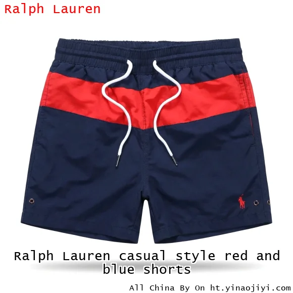 Ralph Lauren casual style red and blue shorts