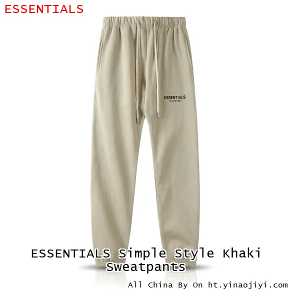 ESSENTIALS Simple Style Khaki Sweatpants