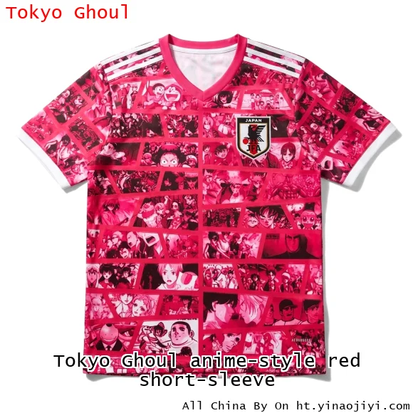 Tokyo Ghoul anime-style red short-sleeve