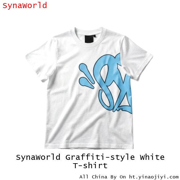 SynaWorld Graffiti-style White T-shirt