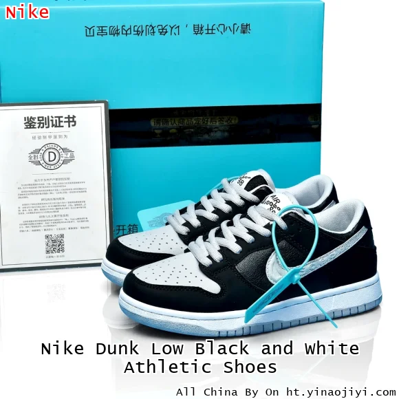 Nike Dunk Low Black and White Athletic Shoes