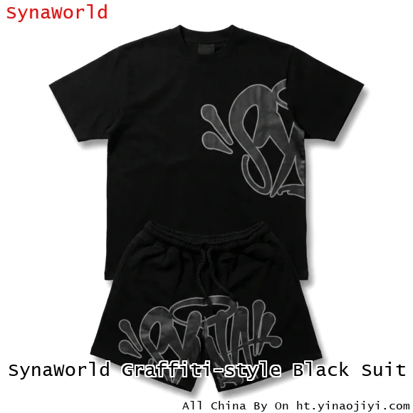 SynaWorld Graffiti-style Black Suit