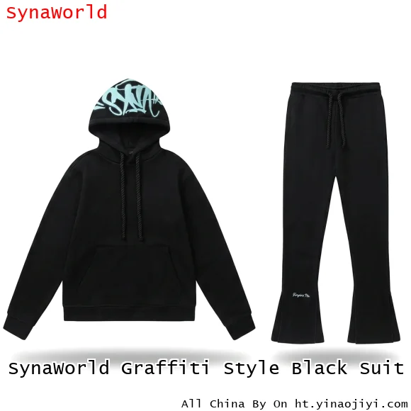 SynaWorld Graffiti Style Black Suit