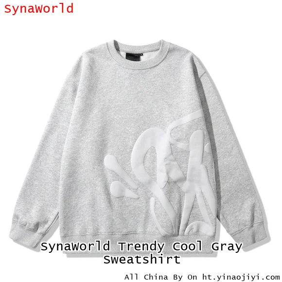 SynaWorld Trendy Cool Gray Sweatshirt