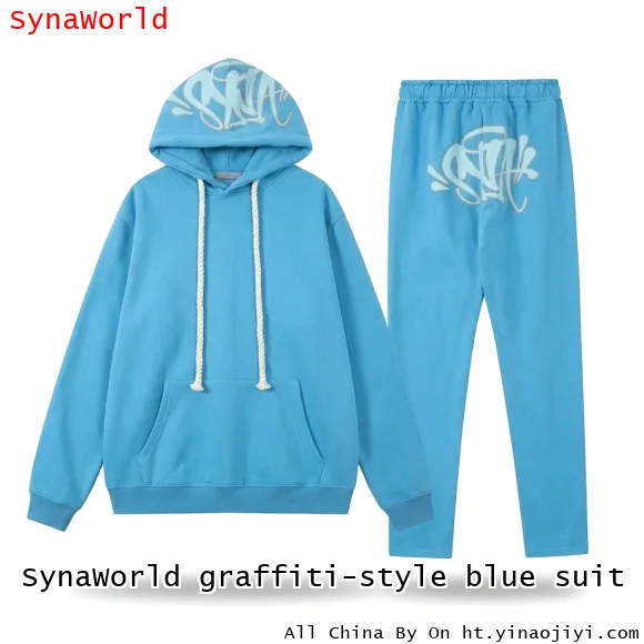 SynaWorld graffiti-style blue suit