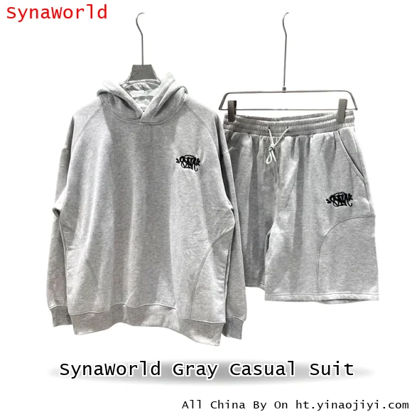 SynaWorld Gray Casual Suit